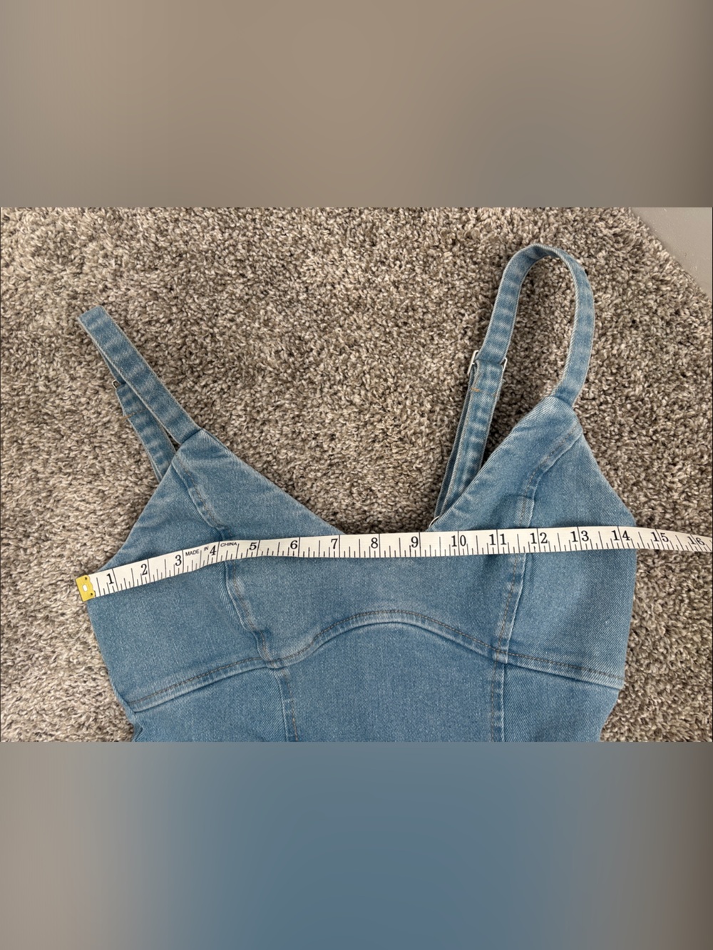 Timing Light Blue Denim Midi Sundress - Sleeveless Casual Dress - Picture 5 of 7